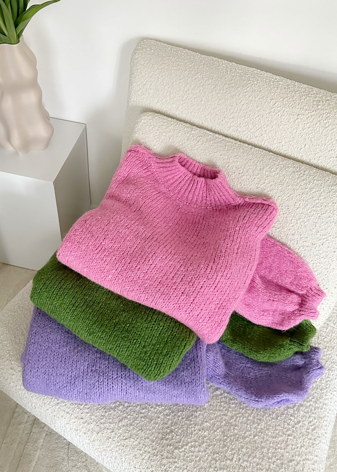 MARIO Ecru Oversized Sweater