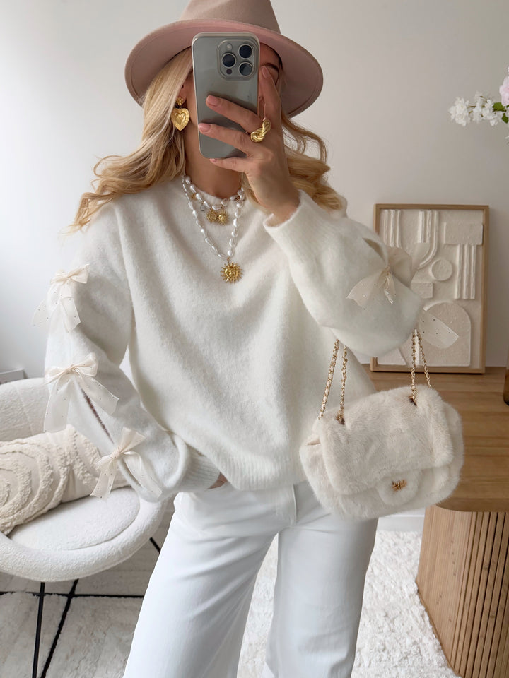 OEVIA knotted mesh - white